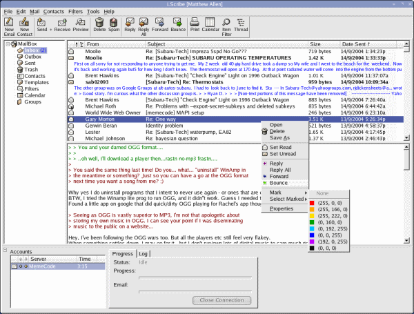 iScribe email client