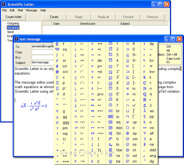 Scientific letter email client