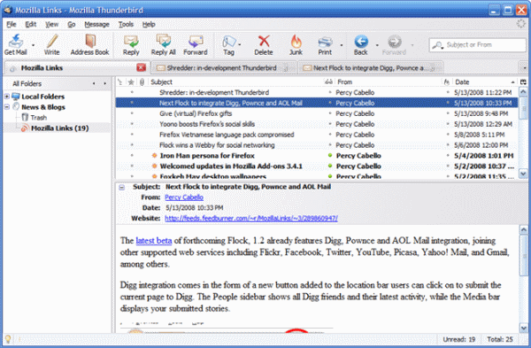 Thunderbird email client